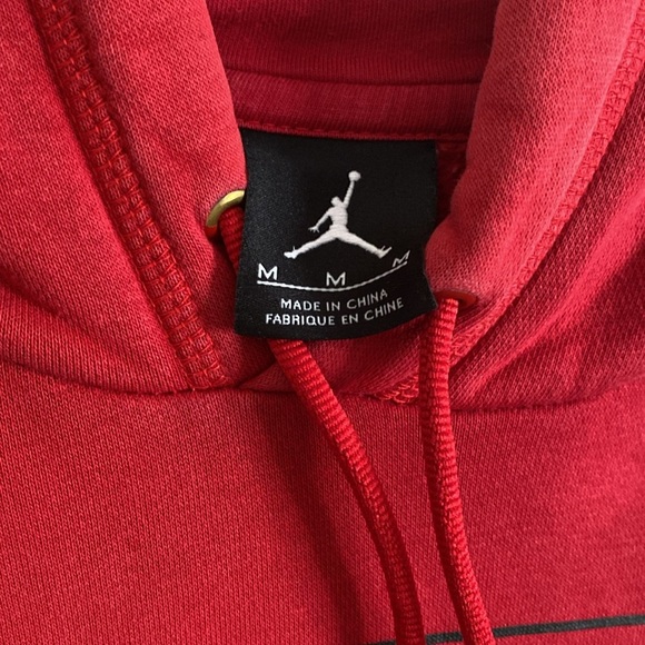 Jordan Red and Black Men's Hoodie Size M - Picture 3 of 6